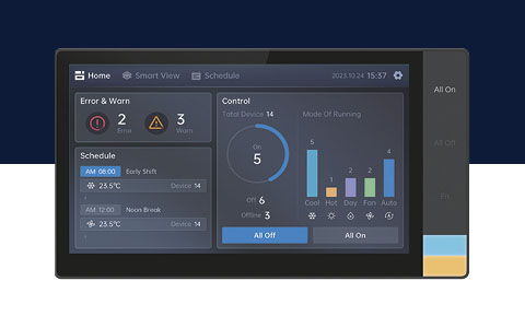 Ontdek het complete bedieningsassortiment van Clivet VRF-systemen!